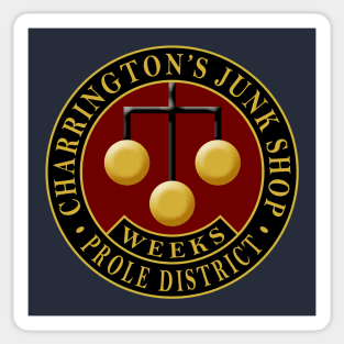 Charrington's Junk Shop Sticker